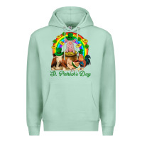 Seafoam St. Patrick's Day Farm Animal Png Premium Hoodie - BundleAndBundleShop