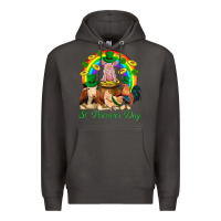 Smoke St. Patrick's Day Farm Animal Png Premium Hoodie - BundleAndBundleShop