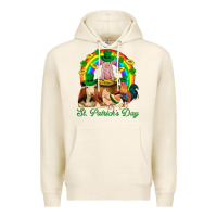 Tofu St. Patrick's Day Farm Animal Png Premium Hoodie - BundleAndBundleShop