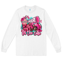 White cheer for the cure Long Sleeve Tee - AdoDesignShop