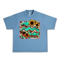 Pebble Blue aquarius turquoise cowhide Urban Heavy Tee - RanaPortraitStore