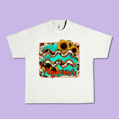 Aquarius Turquoise Cowhide Urban Heavy Tee Designed By Ranaportraitstore