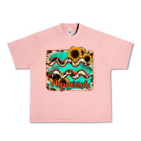 Salmon aquarius turquoise cowhide Urban Heavy Tee - RanaPortraitStore