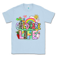 Dusty Blue childcare life Classic Tee - AdoDesignShop