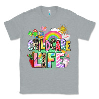 Heather Grey childcare life Classic Tee - AdoDesignShop