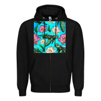 Black sea turtle seamless pattern Zipper Hoodie - BundleAndBundleShop