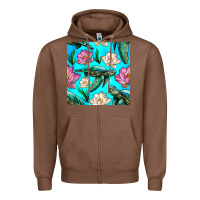 Chestnut sea turtle seamless pattern Zipper Hoodie - BundleAndBundleShop
