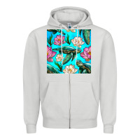 Dove Grey sea turtle seamless pattern Zipper Hoodie - BundleAndBundleShop