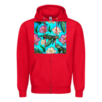 Red sea turtle seamless pattern Zipper Hoodie - BundleAndBundleShop
