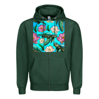 Sports Green sea turtle seamless pattern Zipper Hoodie - BundleAndBundleShop