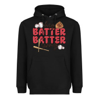 Black hey batter batter swing Heavyweight Hoodie - MaliasSmallBusiness