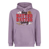 Lavender hey batter batter swing Heavyweight Hoodie - MaliasSmallBusiness