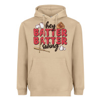 Hey Batter Batter Swing Heavyweight Hoodie | Teevron