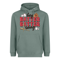 Sage hey batter batter swing Heavyweight Hoodie - MaliasSmallBusiness