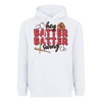 White hey batter batter swing Heavyweight Hoodie - MaliasSmallBusiness