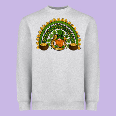 St Patricks Day Rainbow Heavyweight Sweatshirt Designed By Ranaportraitstore