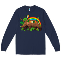 Navy st patricks bear ado Long Sleeve Tee - AdoDesignShop