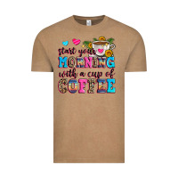 Vintage Coffee start your morning with a cup of coffee Vintage Tee - Zillion Design Studio