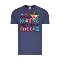 Vintage Denim start your morning with a cup of coffee Vintage Tee - Zillion Design Studio