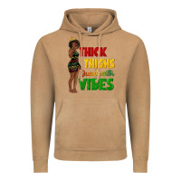 Vintage Camel thick thighs juneteenth vibes with afro black woma Vintage Hoodie - texasbilliewilder