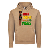 Vintage Coffee thick thighs juneteenth vibes with afro black woma Vintage Hoodie - texasbilliewilder