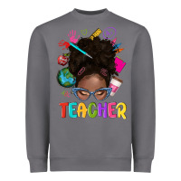 Storm teacher afro messy bun Heavyweight Sweatshirt - texasbilliewilder