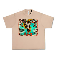 Burro aries turquoise cowhide Urban Heavy Tee - RanaPortraitStore