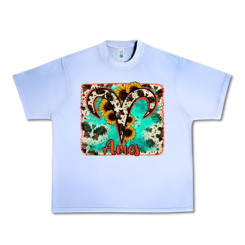 Aries Turquoise Cowhide Urban Heavy Tee by RanaPortraitStore | Teevron