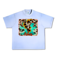 Grape Ice aries turquoise cowhide Urban Heavy Tee - RanaPortraitStore