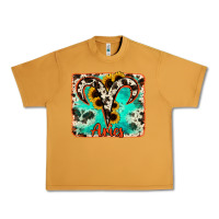Peanut Butter aries turquoise cowhide Urban Heavy Tee - RanaPortraitStore