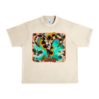 Sandshell aries turquoise cowhide Urban Heavy Tee - RanaPortraitStore