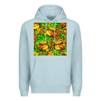 Blue Mist St. Patrick's pot of gold seamless pattern Premium Hoodie - BundleAndBundleShop