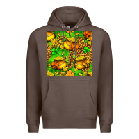 Coffee St. Patrick's pot of gold seamless pattern Premium Hoodie - BundleAndBundleShop