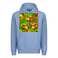 Colony Blue St. Patrick's pot of gold seamless pattern Premium Hoodie - BundleAndBundleShop