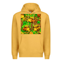 Mustard St. Patrick's pot of gold seamless pattern Premium Hoodie - BundleAndBundleShop