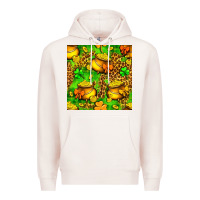Pale Pink St. Patrick's pot of gold seamless pattern Premium Hoodie - BundleAndBundleShop