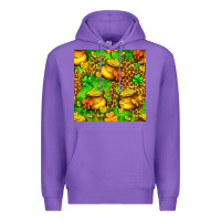Purple St. Patrick's pot of gold seamless pattern Premium Hoodie - BundleAndBundleShop