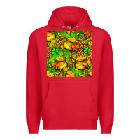 Red St. Patrick's pot of gold seamless pattern Premium Hoodie - BundleAndBundleShop