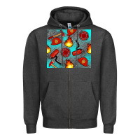 Charcoal Heather firefighter equipment Zipper Hoodie - Artiststas