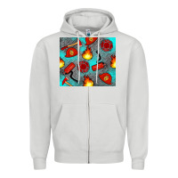Dove Grey firefighter equipment Zipper Hoodie - Artiststas