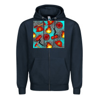 Navy firefighter equipment Zipper Hoodie - Artiststas