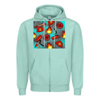 Seafoam firefighter equipment Zipper Hoodie - Artiststas