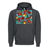 Smoke firefighter equipment Zipper Hoodie - Artiststas