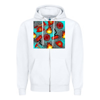 White firefighter equipment Zipper Hoodie - Artiststas