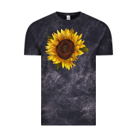 Cloud Black sunflower Vintage Tee - RanaPortraitStore