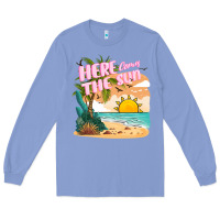 Colony Blue here comes the sun Long Sleeve Tee - JahusDesignShop
