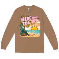 Toasted Coconut here comes the sun Long Sleeve Tee - JahusDesignShop