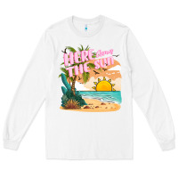 White here comes the sun Long Sleeve Tee - JahusDesignShop