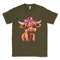 Army Green cute  heifer Classic Tee - AdoDesignShop