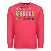 Cardinal treat all peeps with kindness Premium Sweatshirt - MaliasSmallBusiness